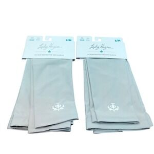 Lady Hagen UV Sun Protector Arm Sleeve Grey S/M Moisture Wicking UPF 50 Lot of 2